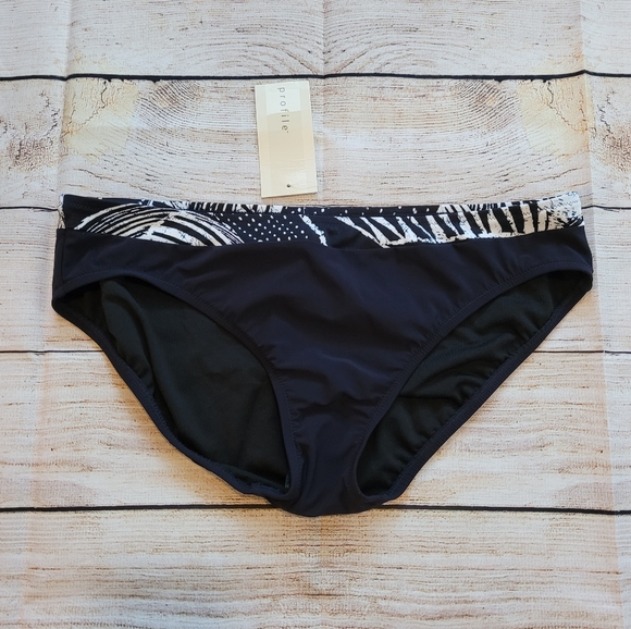 Profile Black & White Bikini Bottoms - Picture 1 of 7